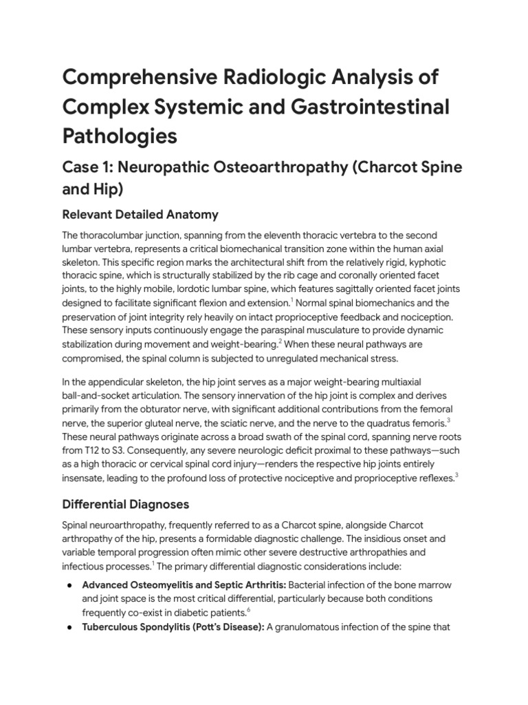 Radiology Case Review - Four Pathologies | PDF