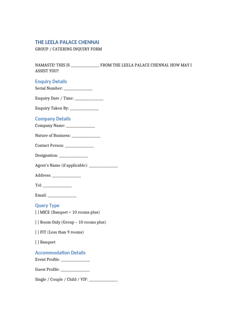 Query Form | PDF