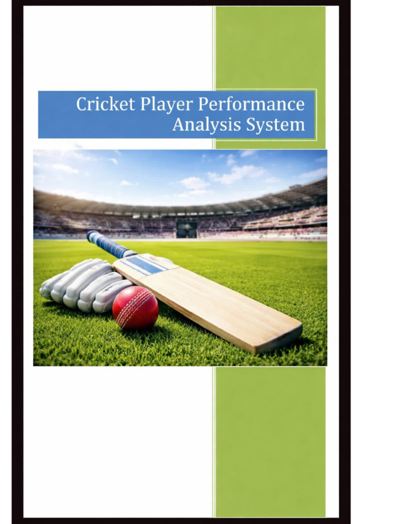 Cricket Player Performance Analysis System Srs Document | PDF ...