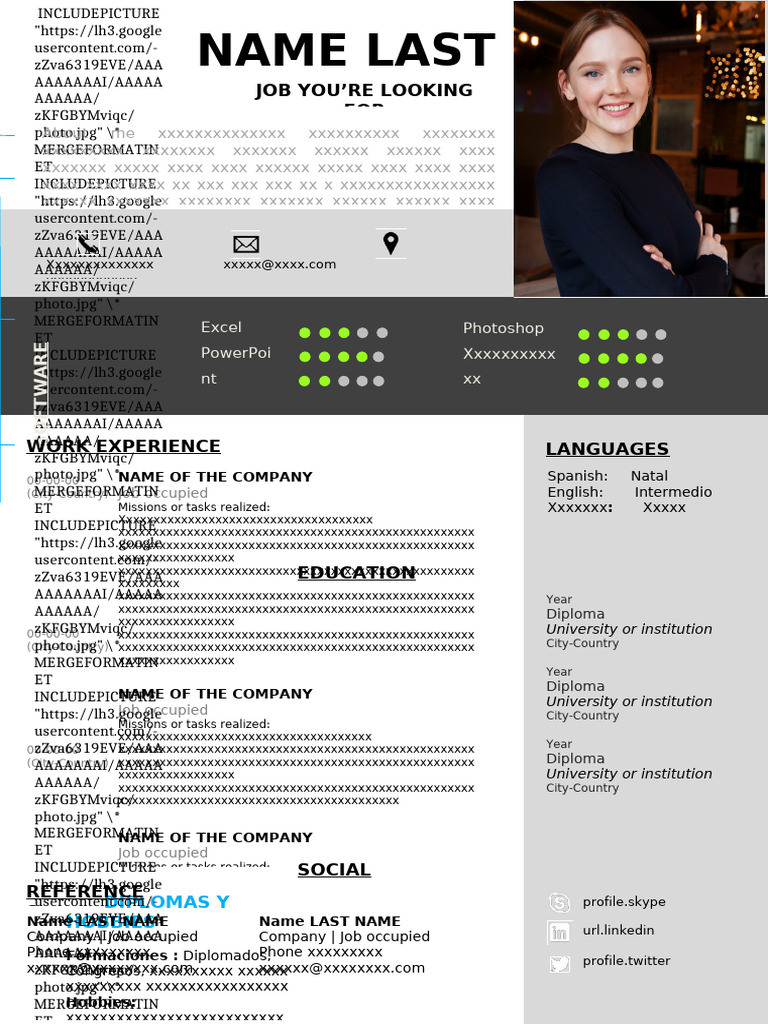80 Resume Template Pattern 97 2003 | PDF