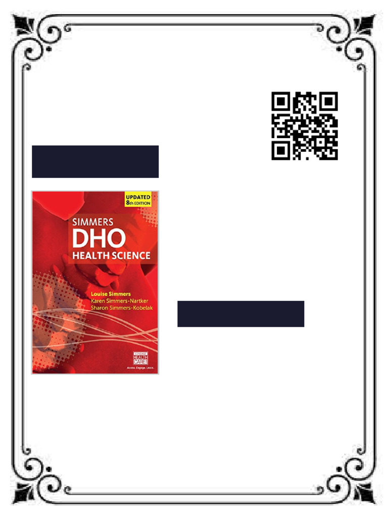 DHO Health Science Updated 8th Edition Louise M Simmers Ebook ...