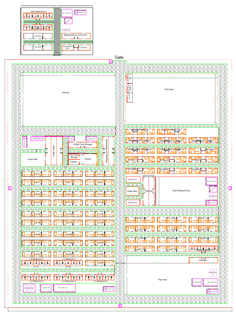 Labour Residence Camp-Model-1 | PDF