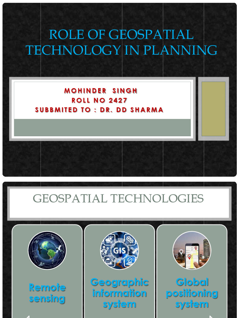Role of Geospatial Technology in Planning | PDF | Geographic ...