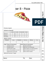 Year 8 Unit 1 Pizza Booklet