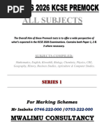 KCSE 2026 Mathematics Paper 1 Prediction | PDF