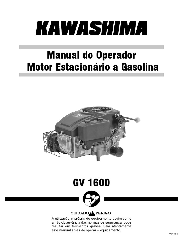 Manual - Motor Estacionário Gasolina GV 1600 | PDF | Óleo de motor ...