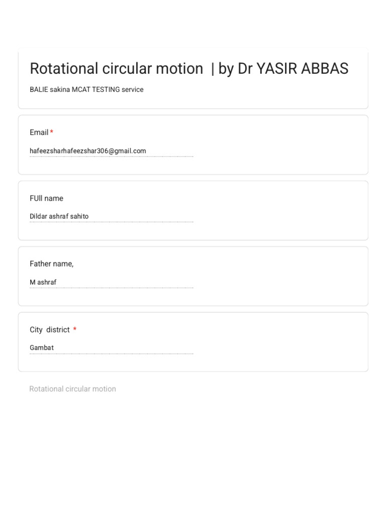 Rotational Circular Motion Solved Mcqs | PDF | Rotation Around A Fixed ...
