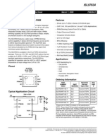 White LED Driver With Wide PWM Dimming Range Features: FN6264.3 Data Sheet March 7, 2008