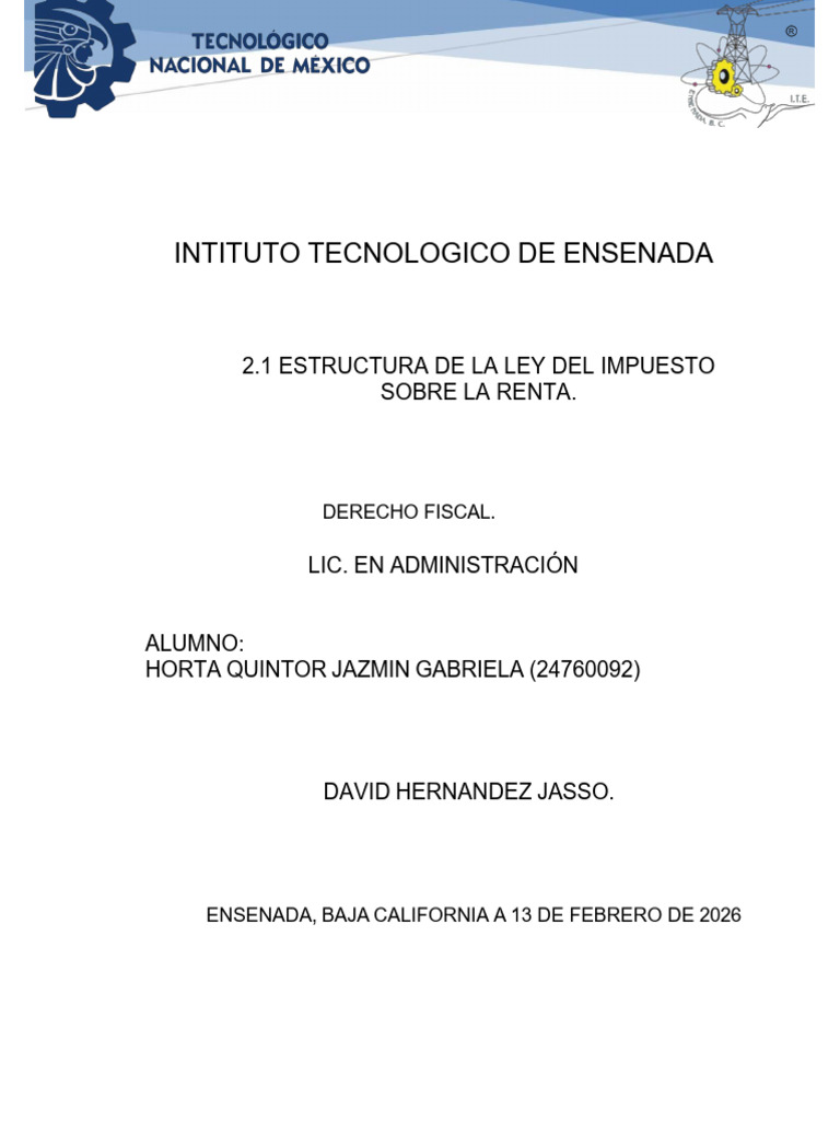 2.1 Ley de Impuesto Sobre La Renta | PDF | Impuesto sobre la renta ...
