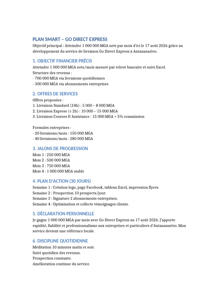 Plan Smart Go Direct Express | PDF