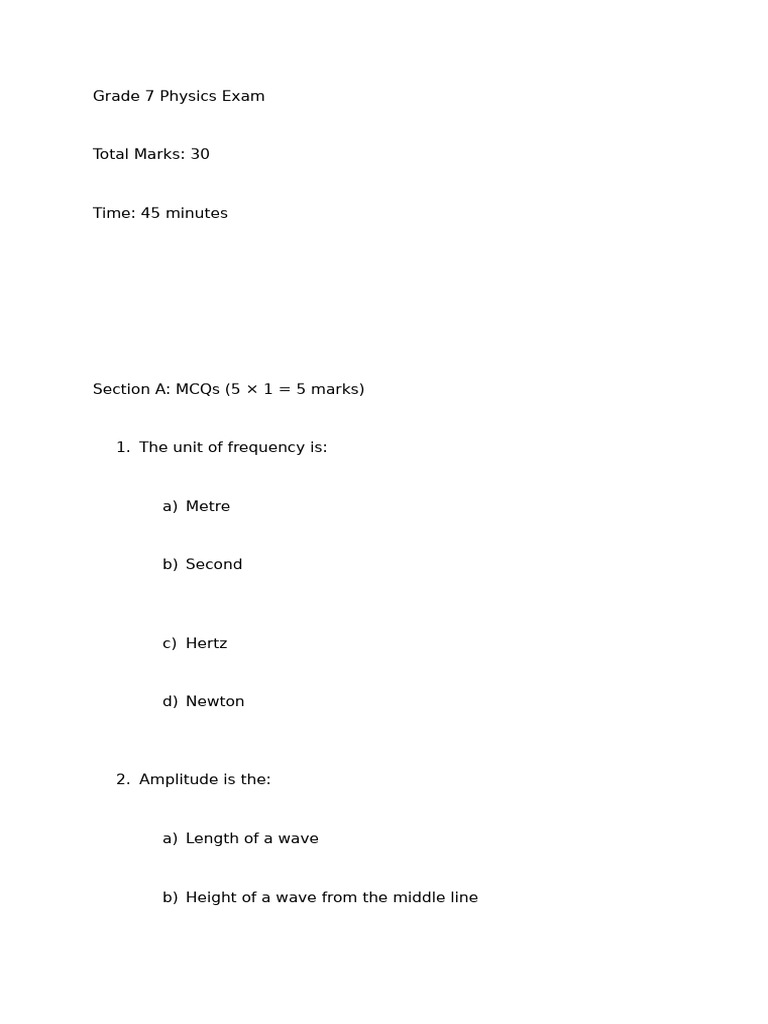 21.02.26 Unit Test Physics | PDF