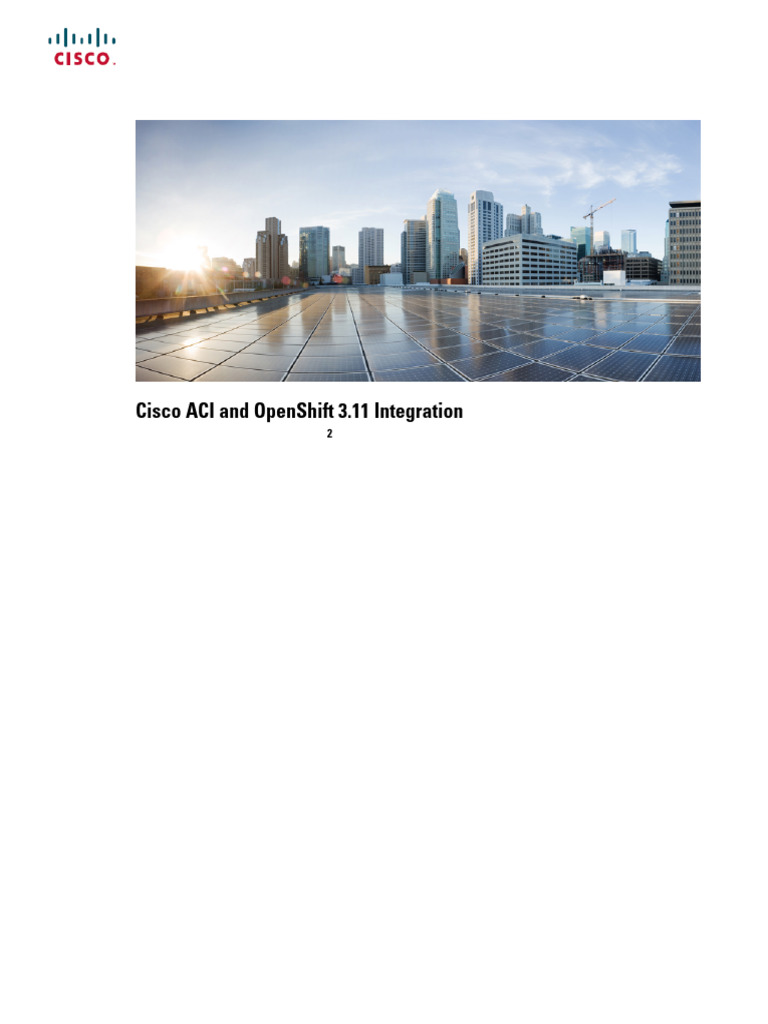 Cisco ACI and OpenShift 3 - 11 Integration | PDF | Ip Address | Open Stack