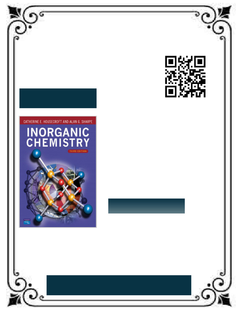 Inorganic Chemistry 3rd Edition by Catherine Housecroft, Alan Sharpe ...