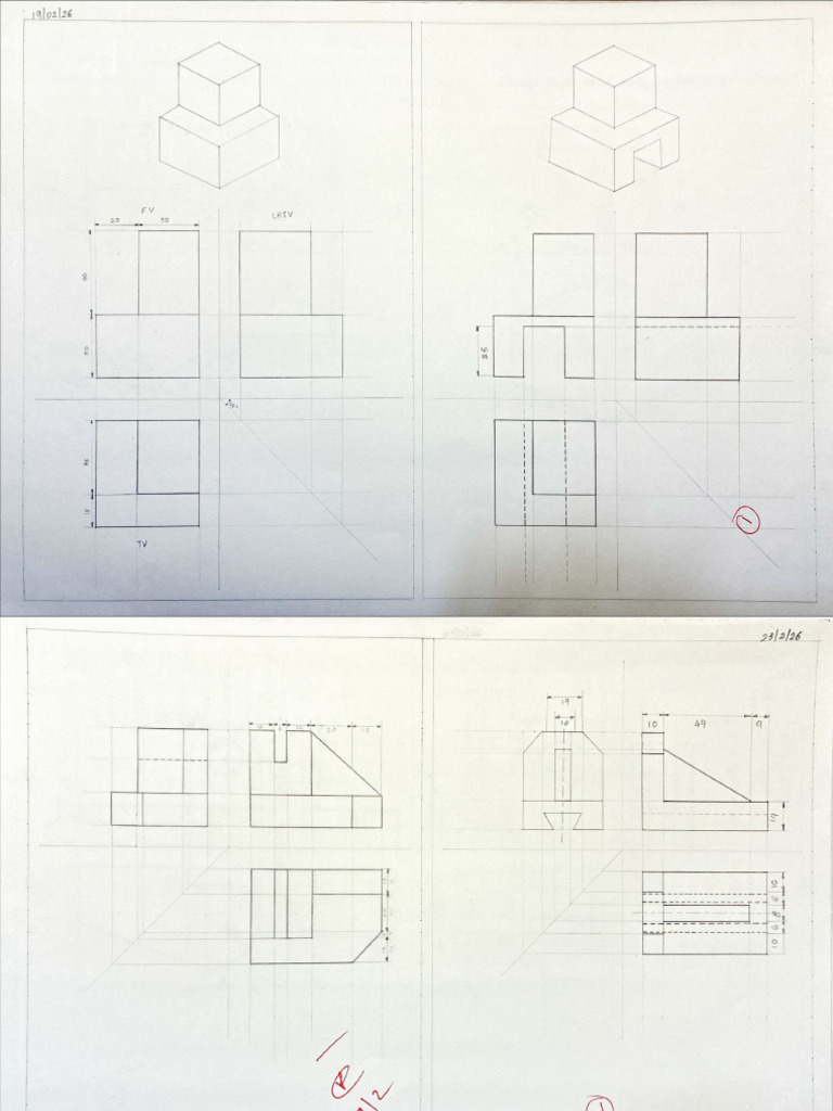 Orthographic Projection | PDF