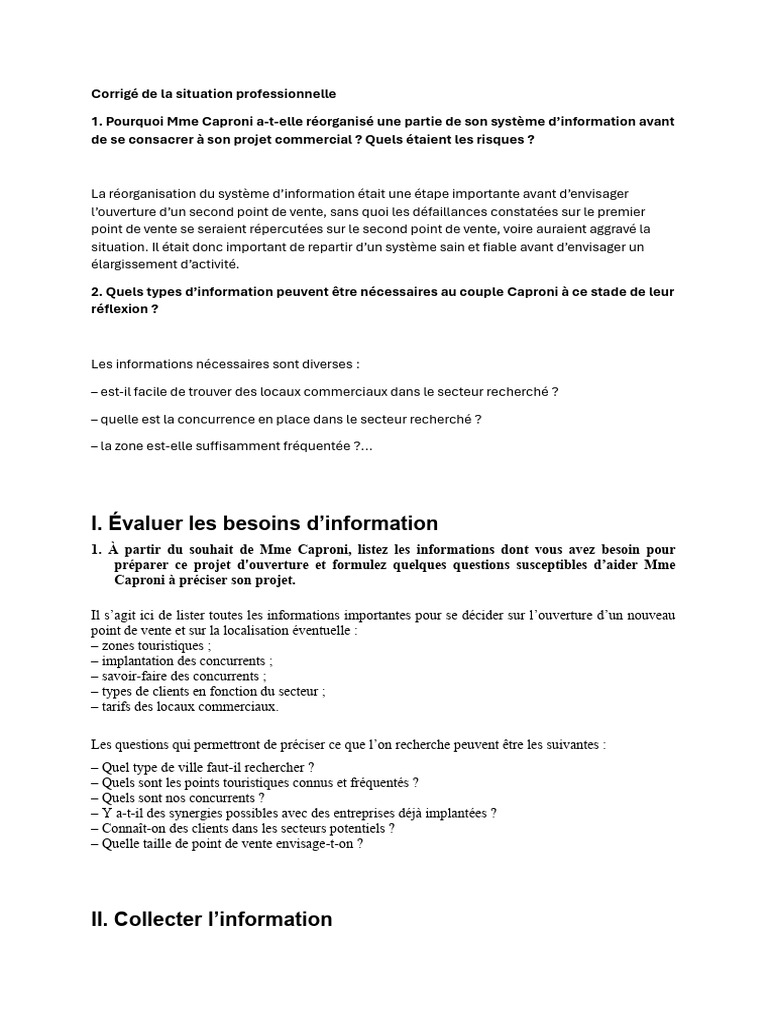 Correction Activité 1 Chapitre 2 GPME | PDF | Base de données ...