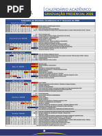 Calendário Acadêmico UnB 2025.2 | PDF