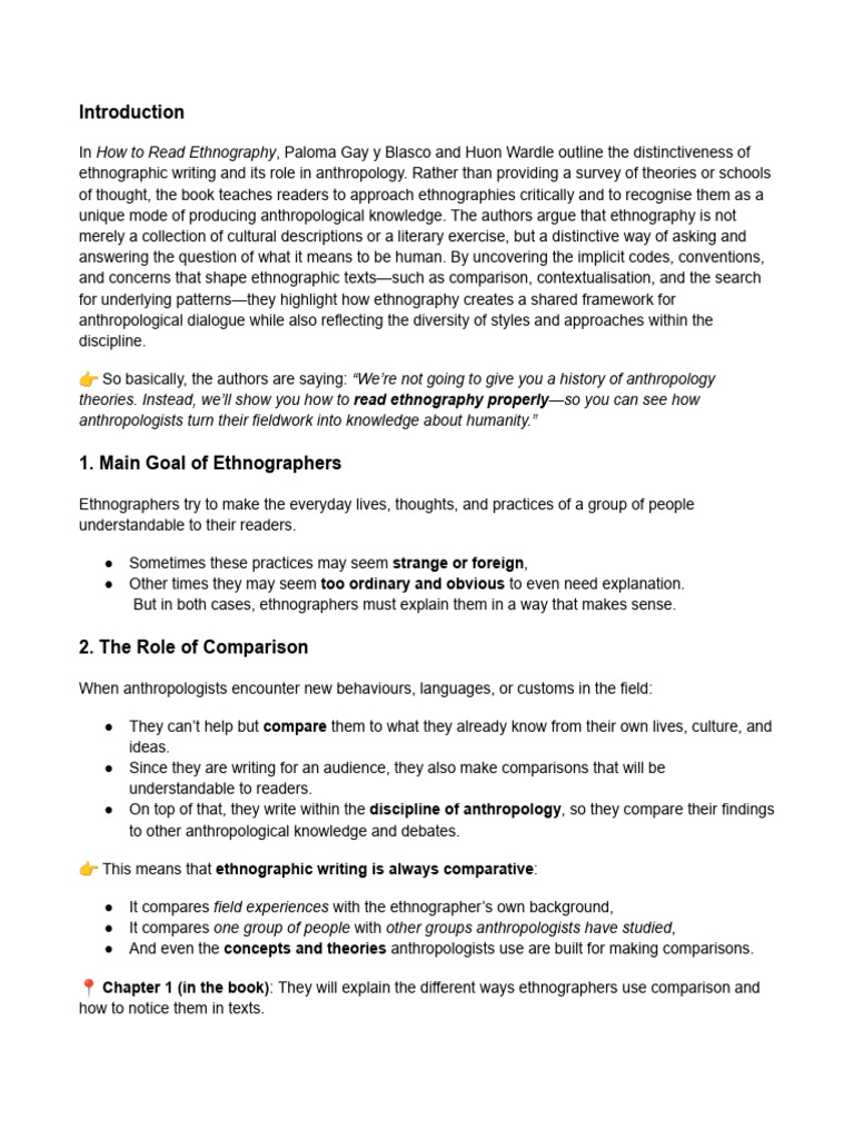 How To Read Ethnography | PDF | Ethnography | Anthropology