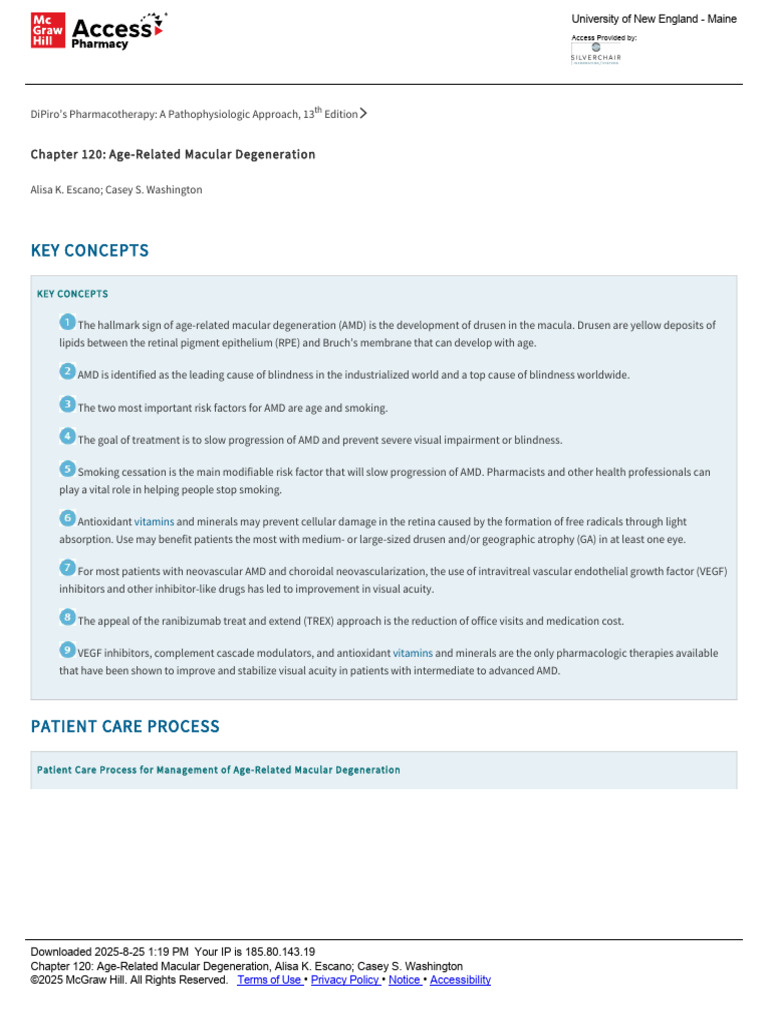Chapter 120 - Age-Related Macular Degeneration | PDF | Medical ...
