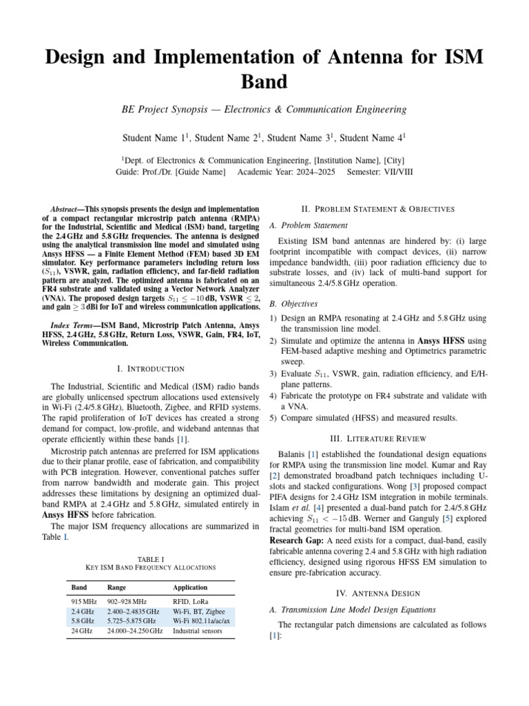 Design and Imp of Freq Reconfig Antenna | PDF | Antenna (Radio ...