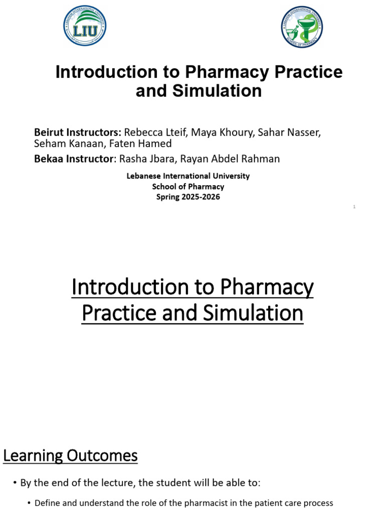 CHAPTER 1. Intro To Pharm Pract and Simulation PDF | PDF | Pharmacy ...