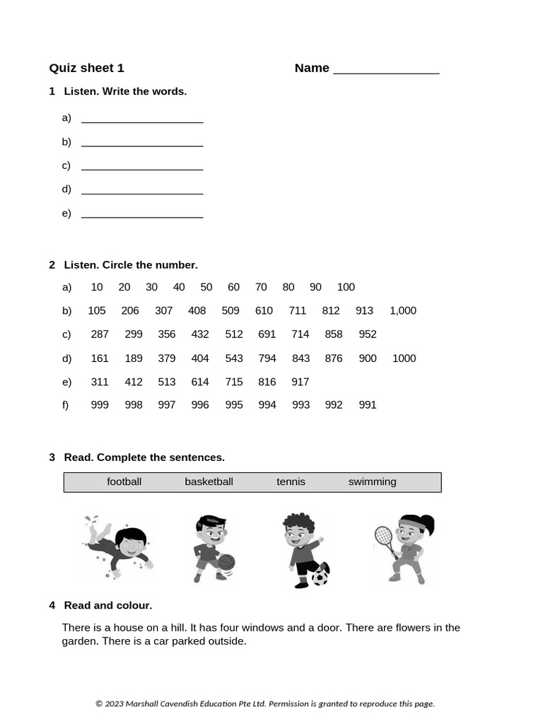 Cambridge INT ENG TG3 Quiz Sheets | PDF | Linguistics | Linguistic ...