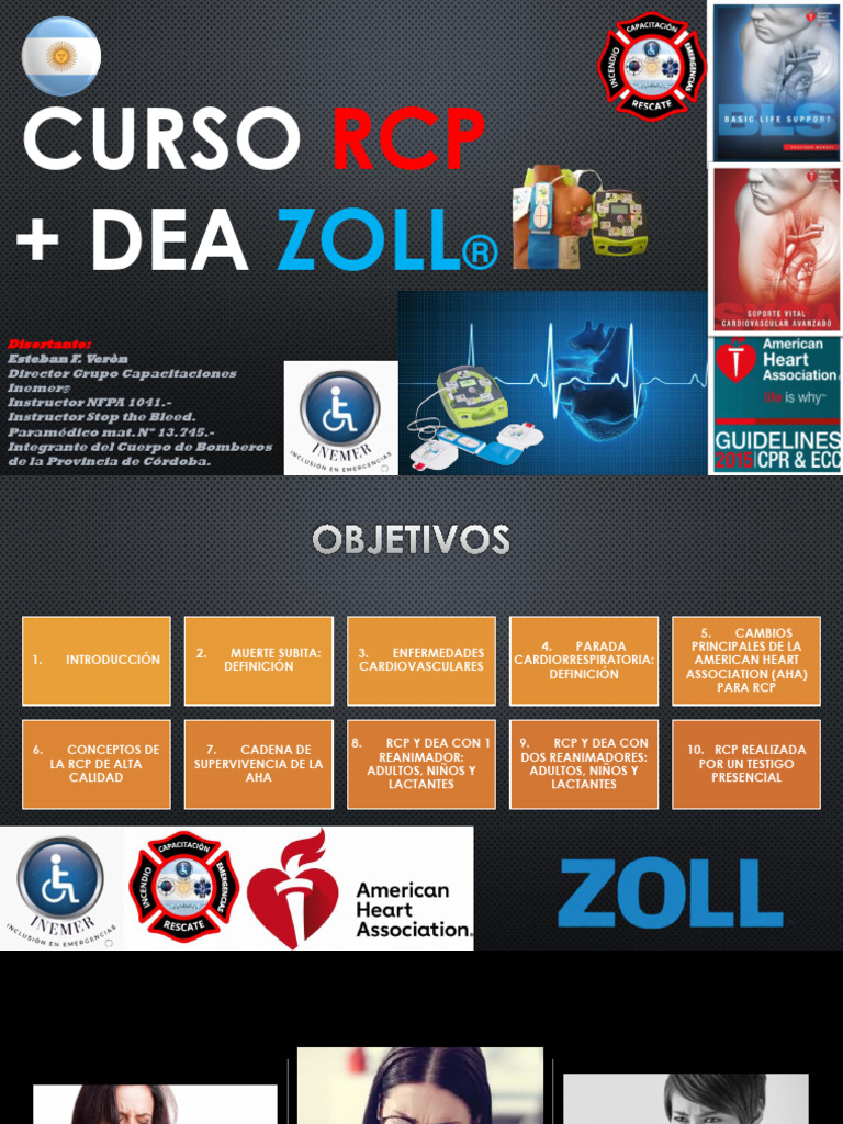 Curso RCP 2025 | PDF | Reanimación cardiopulmonar | Paro cardíaco