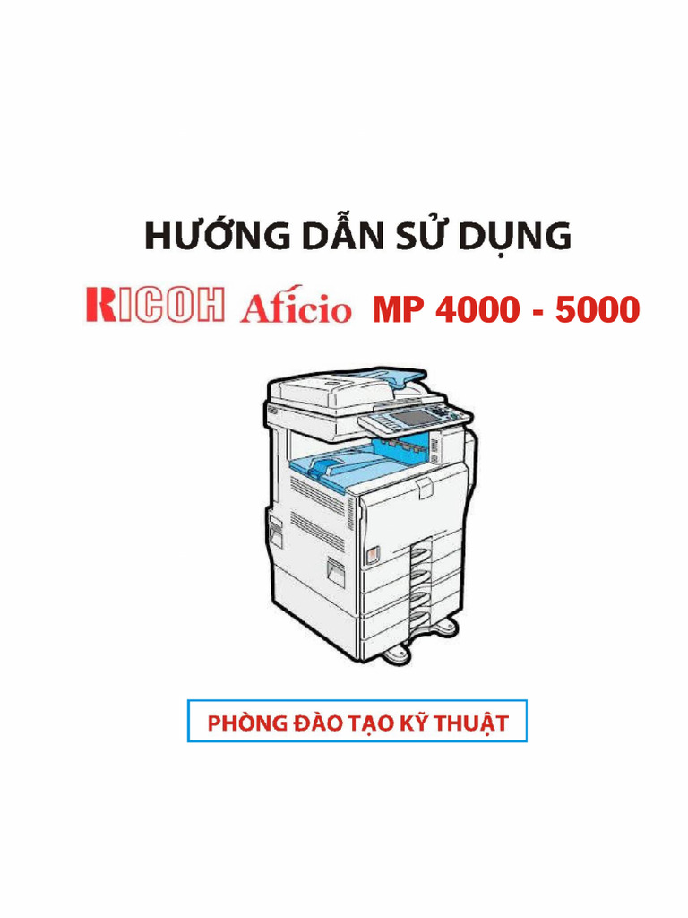 HDSD Ricoh MP 4000 5000 Phat Trien Anh Viet | PDF