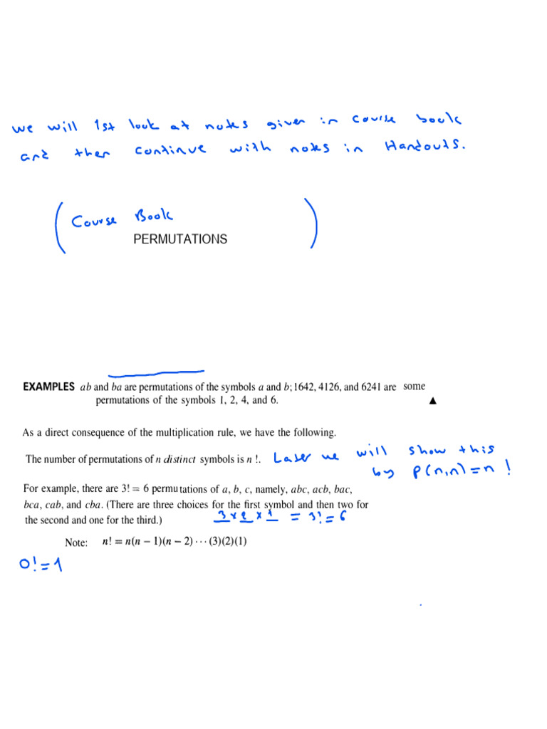 Permutations | PDF | Permutation | Theorem