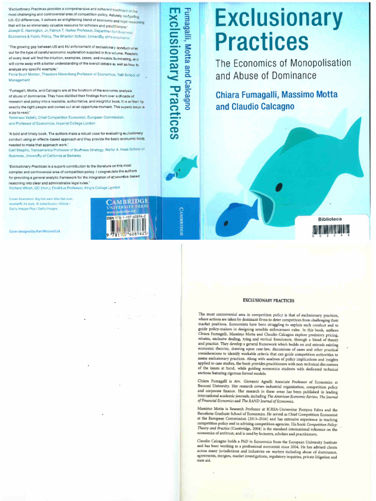 Exclusionary Practices The Economics of Monopolisation and Abuse of ...