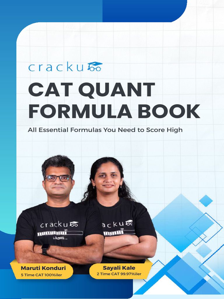 CAT Formulas PDF | PDF | Equations | Ratio