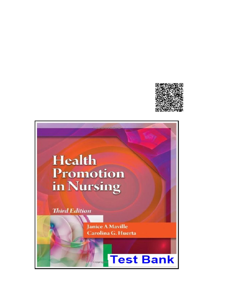 Health Promotion in Nursing 3rd Edition Maville Test Bank | PDF ...