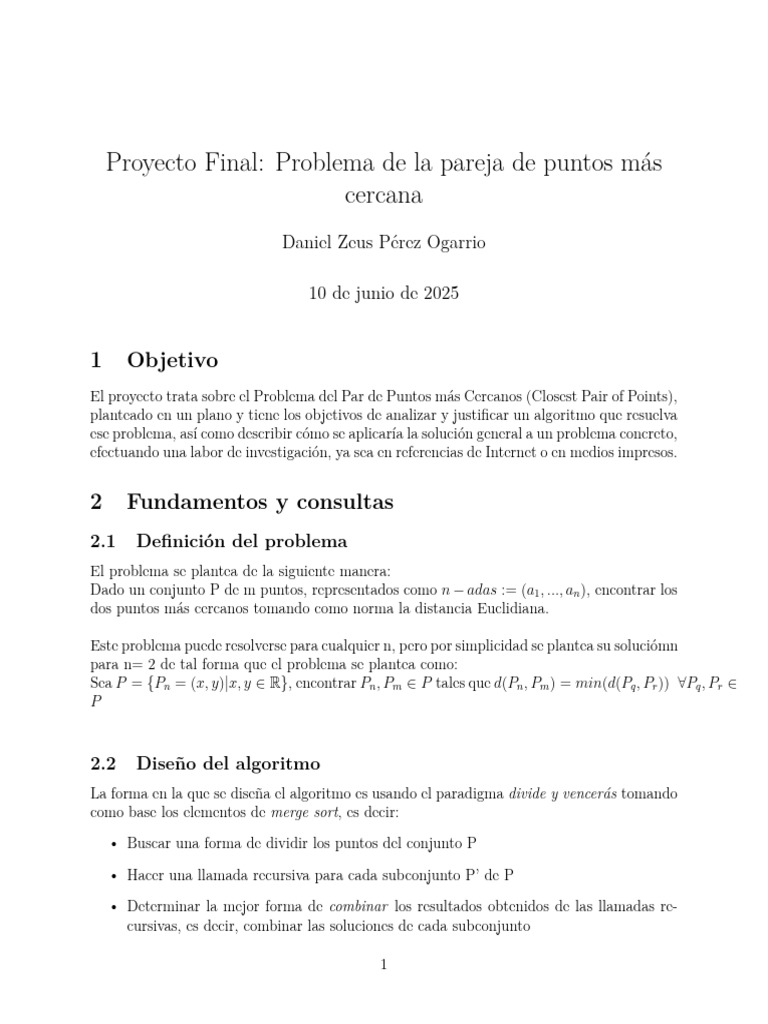 Algoritmos ProyectoFinal ZeusPerez | PDF | Informática teórica | Algoritmos