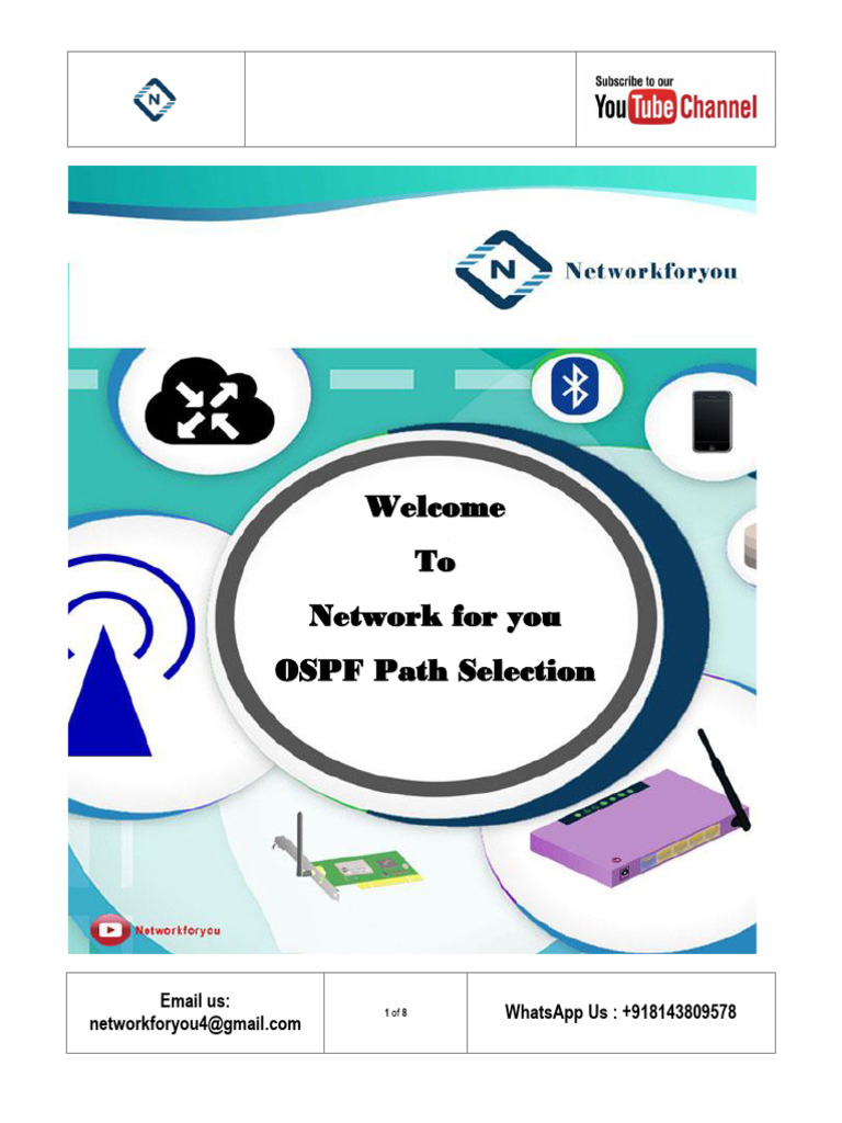 65.1 OSPF Path Selection | PDF | Networks | Internet