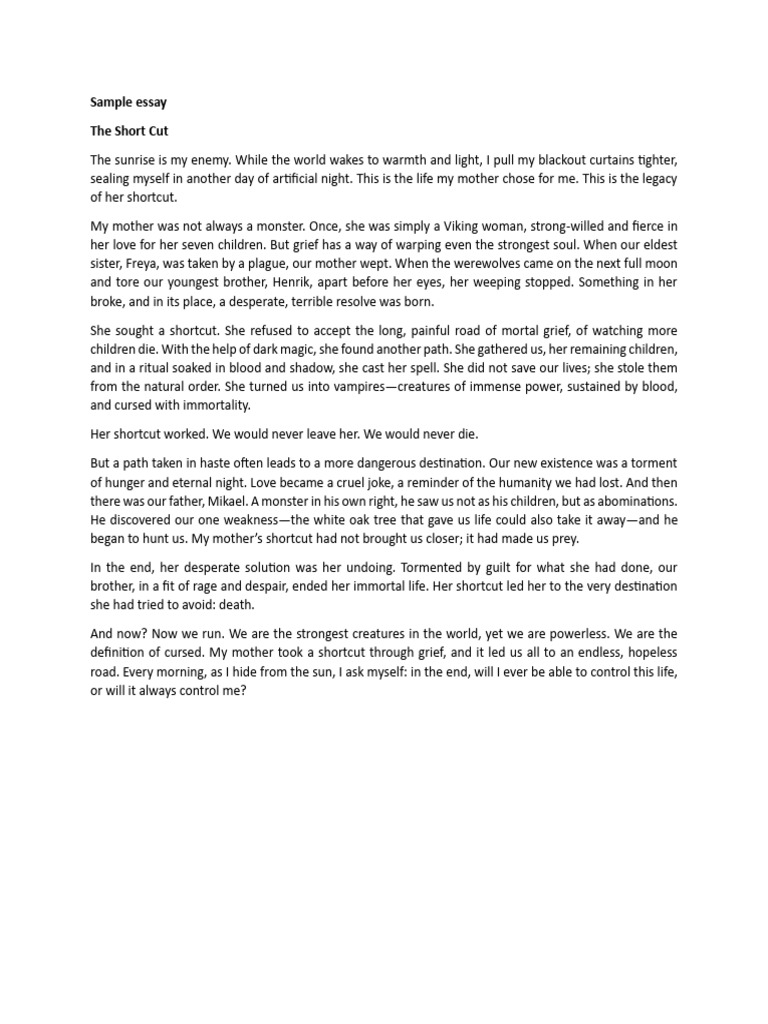 Sample Essay | PDF
