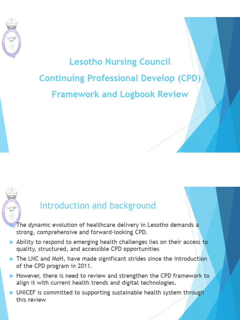 Presentation of Reviewed CPD Framework & Logbook 2025 | PDF ...
