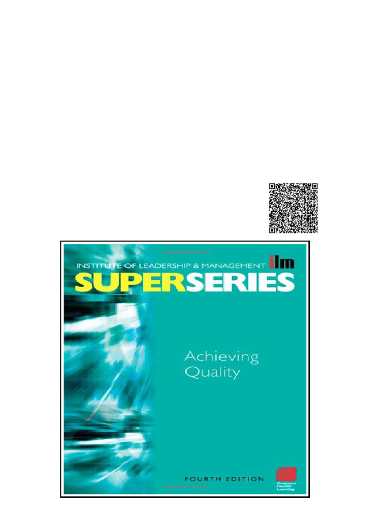 Achieving Quality Super Series Fourth Edition ILM Super Series ...