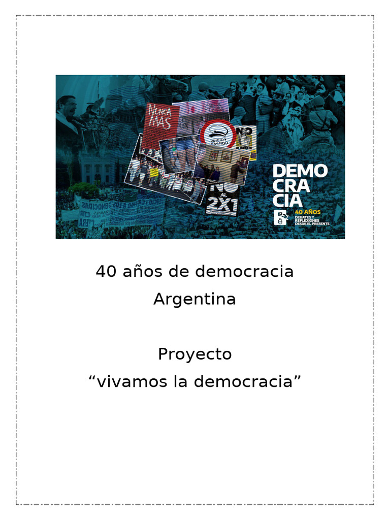 40 Años de Democracia Acto | PDF
