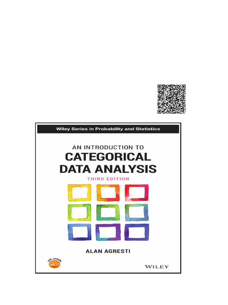 Introduction To Categorical Data Analysis 3rd An Agresti Alan | PDF