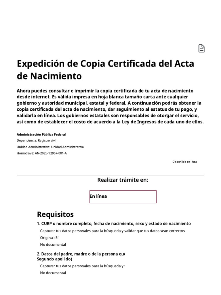 Curp | PDF | Certificado de nacimiento