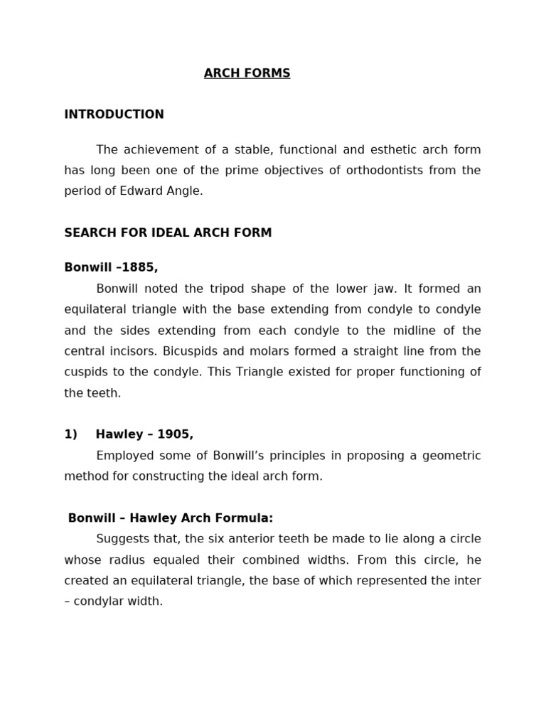 Arch Forms - Koks | PDF | Orthodontics | Tongue