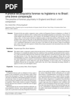 A Pratica Da Psiquiatria Forense Na Inglaterra e No Brasil