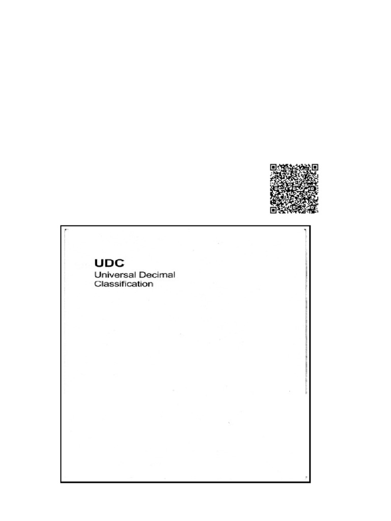 UDC Universal Decimal Classification Standard Edition Bsi | PDF ...