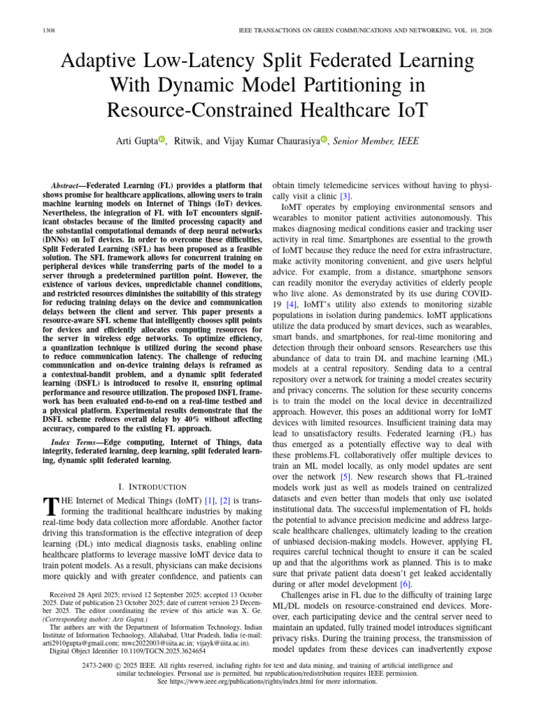 Adaptive Low-Latency Split Federated Learning With Dynamic Model ...