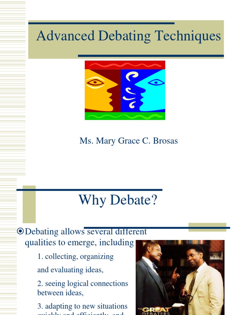 Advanced Techniques for Persuasive Debating | PDF | Argument | Reason