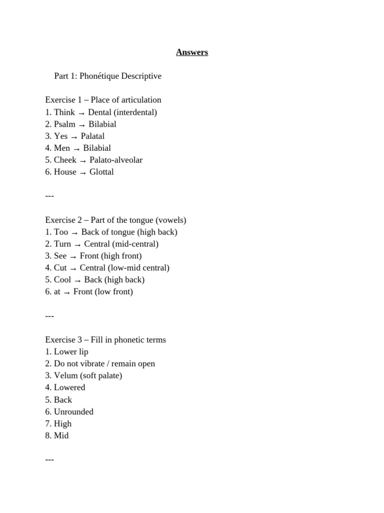 Answers | PDF