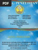 Download Hubungan Antara Pola Pemberian Mp Asi Dengan Status Gizi 2 by Ima Damayanti SN101227227 doc pdf