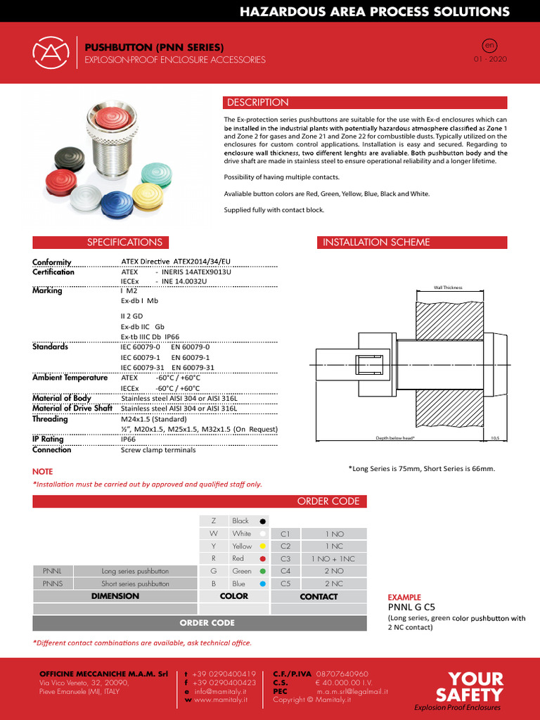 Pushbutton Catalogue 01 2020 en Mail | PDF