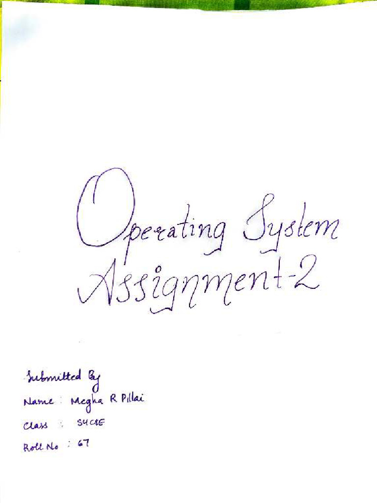 Os Assignment 3 | PDF