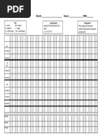 Bowel Movement Tracking Sheet | PDF