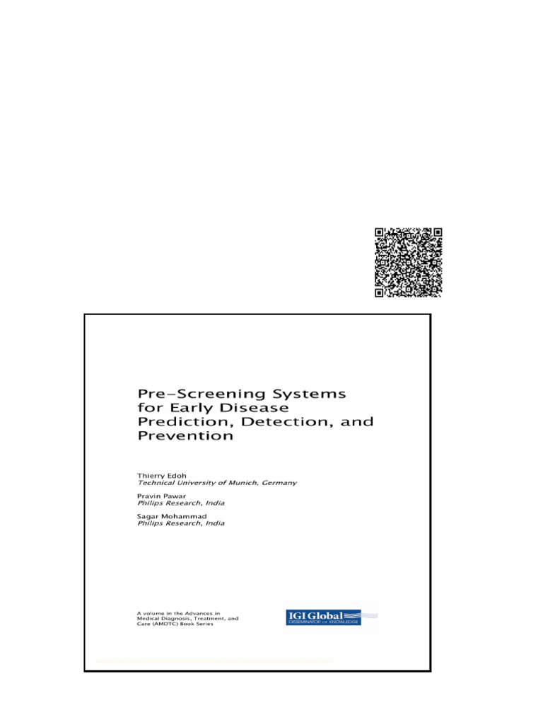 Pre Screening Systems For Early Disease Prediction Detection and ...